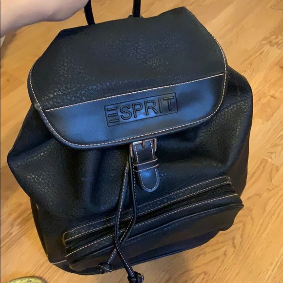 Esprit Handbags - Vintage Esprit black backpack